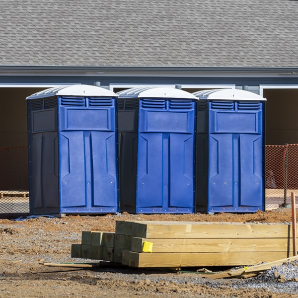 is there a specific order in which to place multiple portable toilets in Lakeway Texas